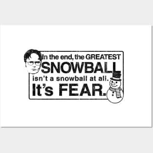 The Greatest Snowball - Dwight Schrute (Variant) Posters and Art
